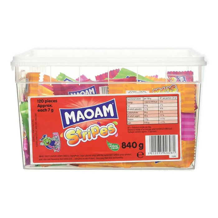 Haribo Maoam Giant Stripes Tub 840g