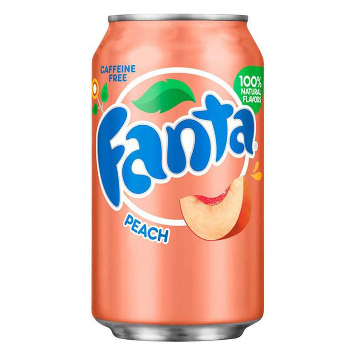 Fanta Peach Soda Can 355ml