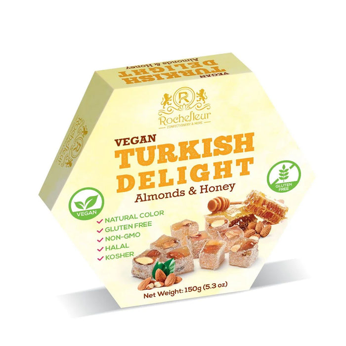 Rochefleur Almonds & Honey Turkish Delight 150g