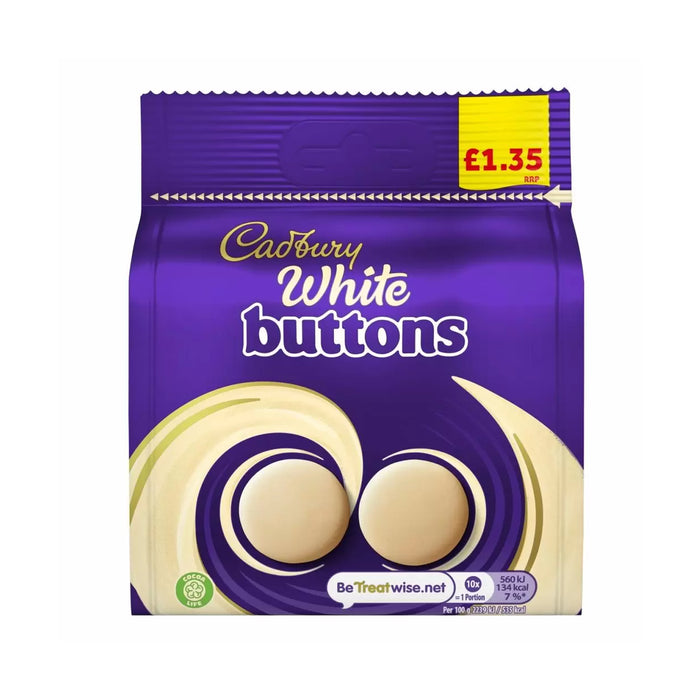 Cadbury White Chocolate Buttons 95g
