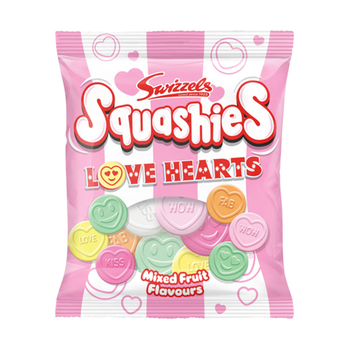 Swizzels Squashies Love Hearts Mixed Fruit Flavour 120g