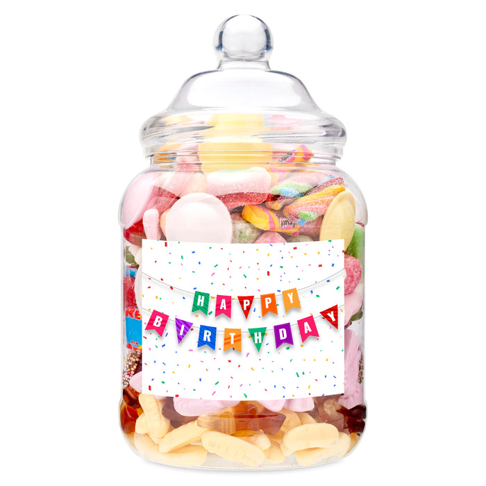 Create Your Own Happy Birthday Mega Sweet Jar (20 Fillings)
