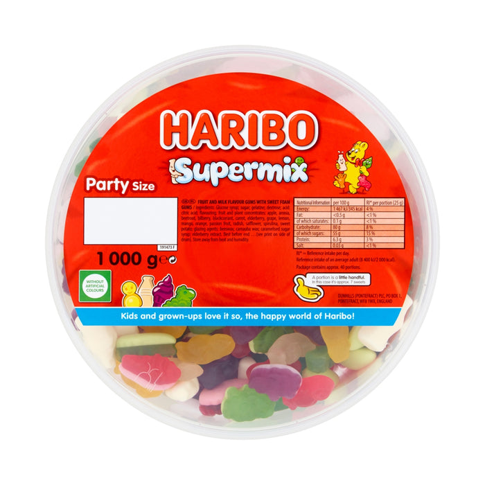 Haribo Supermix Sweet Tub 1kg