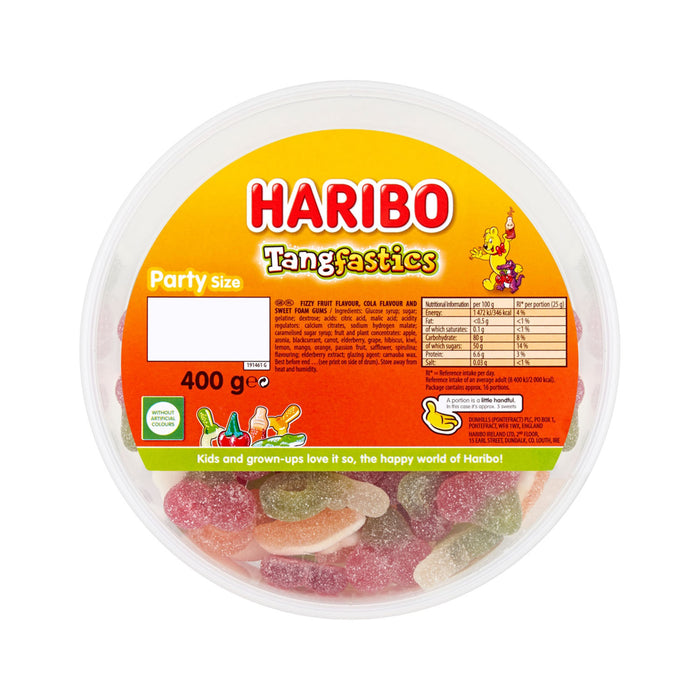Haribo Tangfastics Fizzy Jelly Sweets Tub 400g
