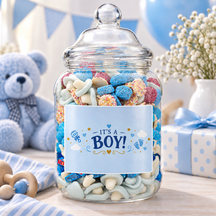 Baby Shower 'It's a boy' Pick & Mix Sweet Mega Jar