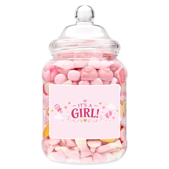 Baby Shower 'It's a girl' Pick & Mix Sweet Mega Jar
