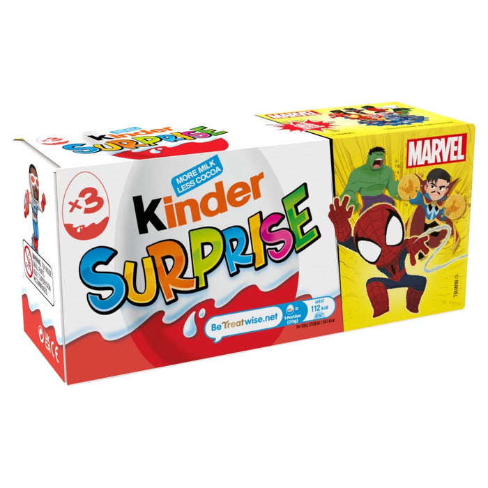 Kinder Surprise Milk Chocolate Eggs With Toy Multipack 60g