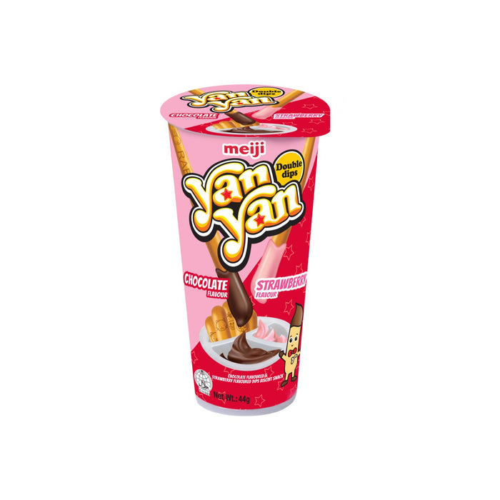 Meiji Yan Yan Chocolate and Strawberry Double Dips