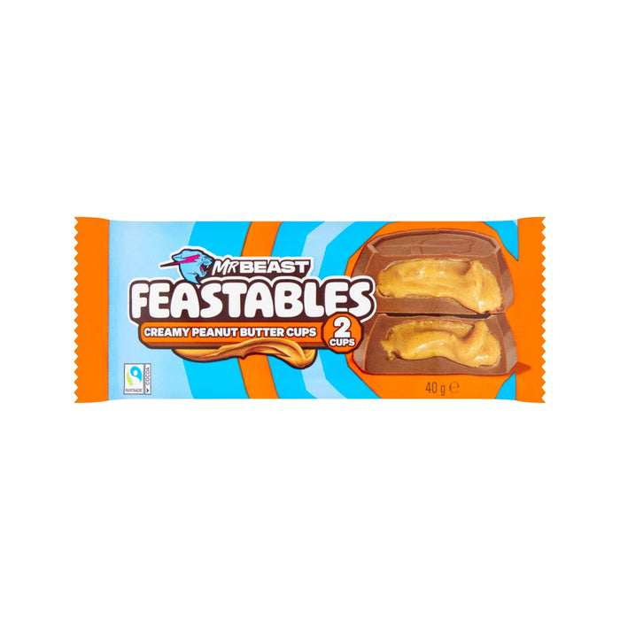 Mr Beast Feastables 2 Creamy Peanut Butter Cups 40g