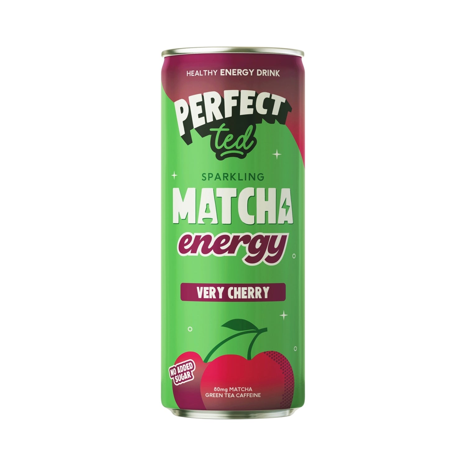 Perfect Ted Sparkling Matcha Energy Very Cherry Can 250ml — The Sweet Store