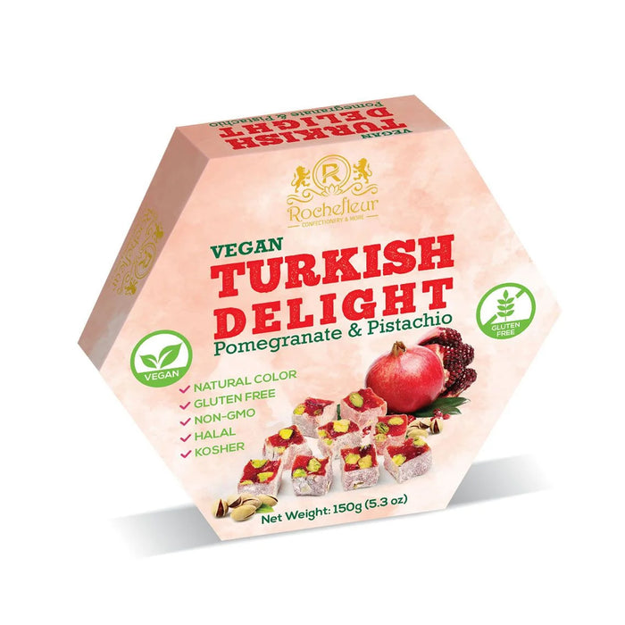 Rochefleur Pomegranate & Pistachio Turkish Delight 150g