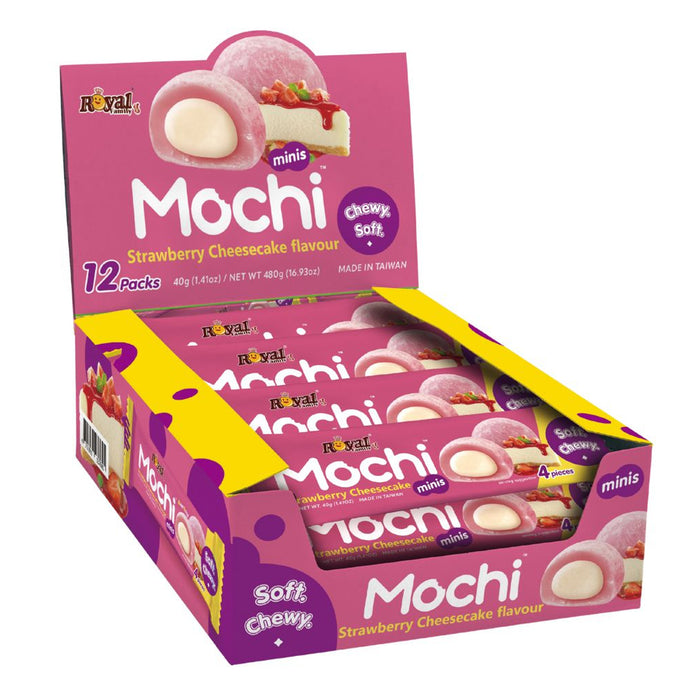 Royal Family Mochi Minis Strawberry Cheesecake Flavour Pack 40g