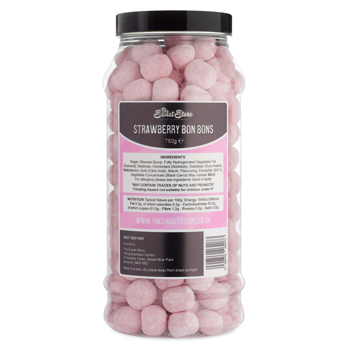 Strawberry Bon Bons Sweet Jar