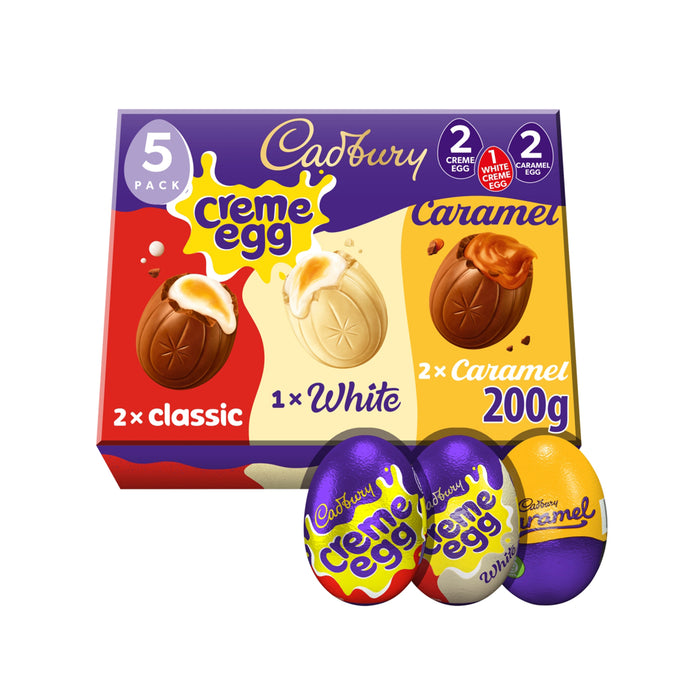 Cadbury Creme Egg 5 Pack Mixed Chocolate Box 200g