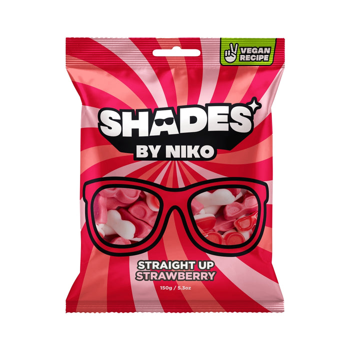 Shades by Niko Straight Up Strawberry Flavour Sweets Bag