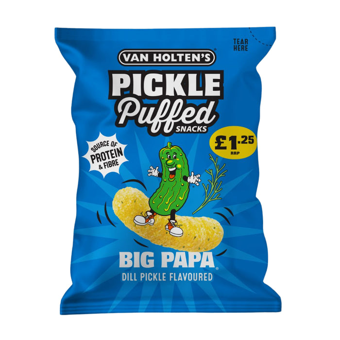Van Holten's Big Papa Pickle & Dill Puffed Snack Bag £1.25