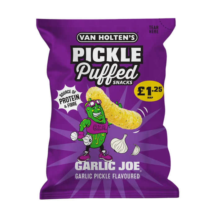 Van Holten's Garlic Joe Garlic Pickle Puffed Snack Bag £1.25