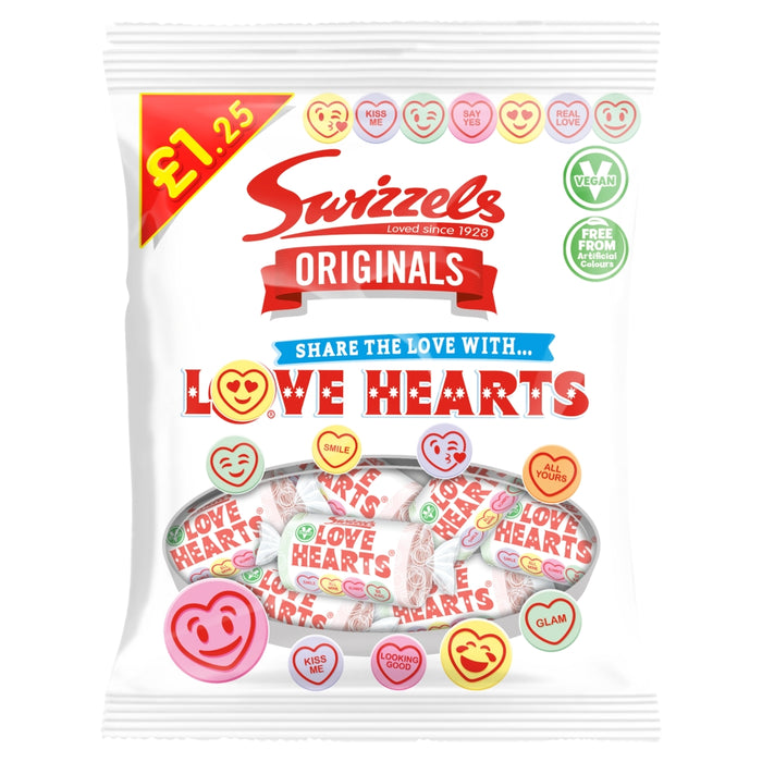 Swizzels Love Hearts Share Bag 125g