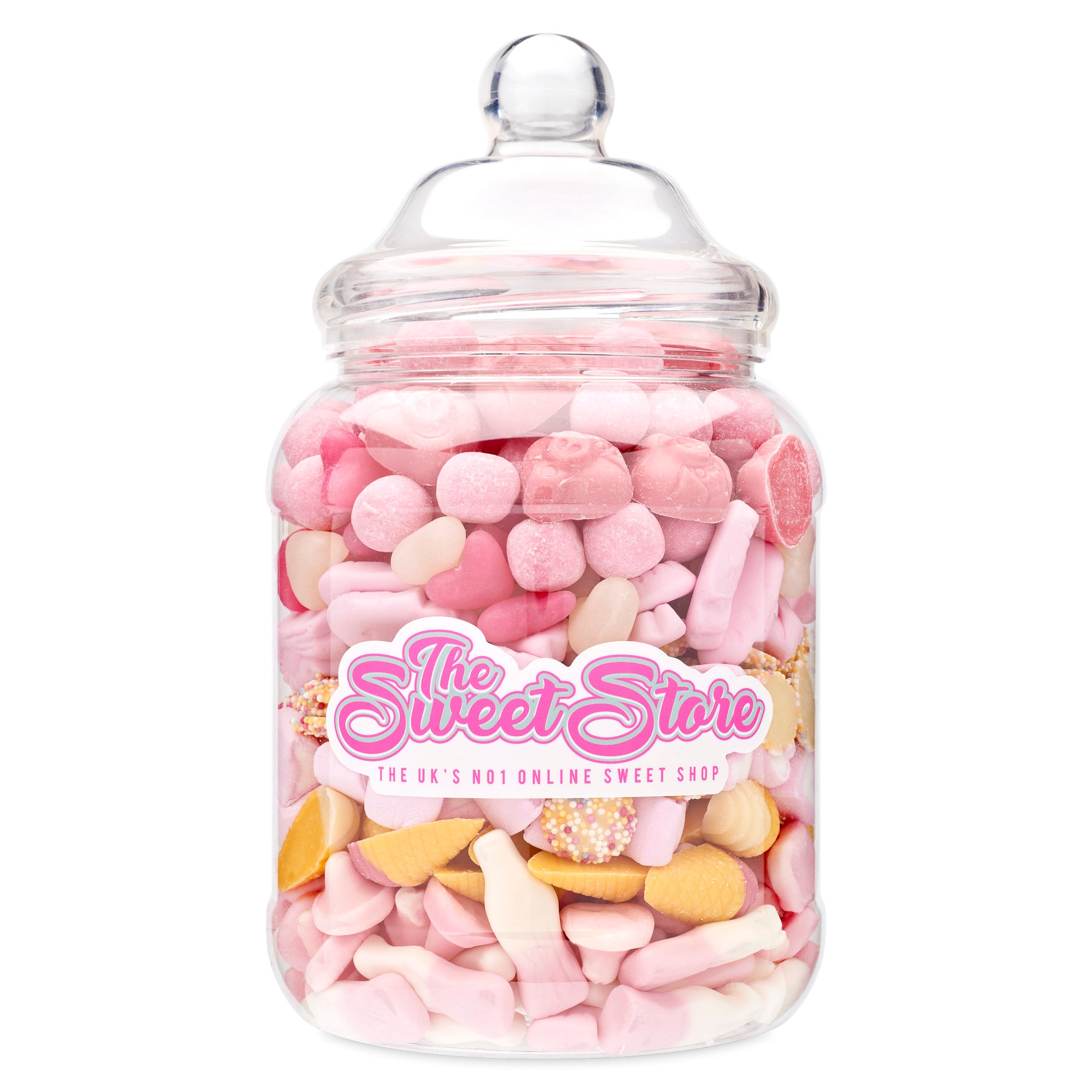 Simway Sweets Pretty In Pink Mix Sweet Gift Huge Mega 3KG Candy Jar main image 1