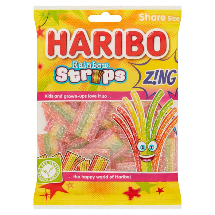 Haribo Rainbow Strips Z!NG Share Bag 130g