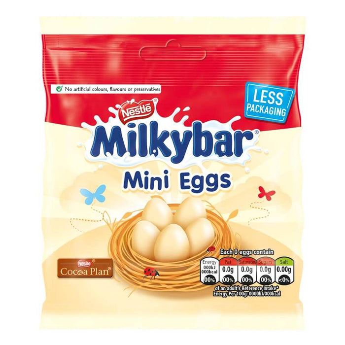 Milkybar White Chocolate Mini Eggs Pouch 80g