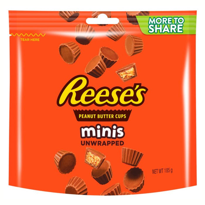 Reese's Mini Peanut Butter Cups Minis Unwrapped Pouch 185g